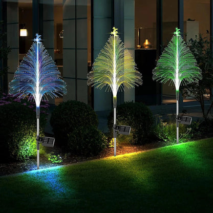 3-Pc. Solar Fiber Optic Light Trees
