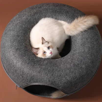 Cozy Cat Donut Bed
