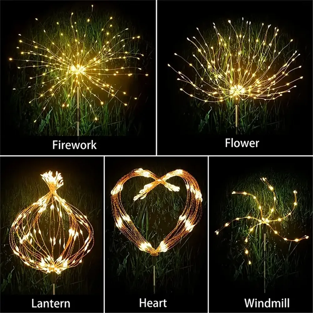 Dazzling Solar Firework Fairy Lights