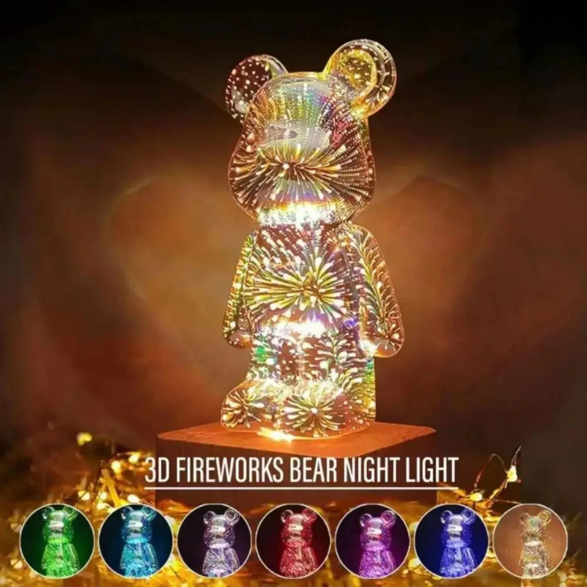 メーカー直売 - 人気ランキング 3D Corner Seasonal – Light Night Bear Firework 日本酒