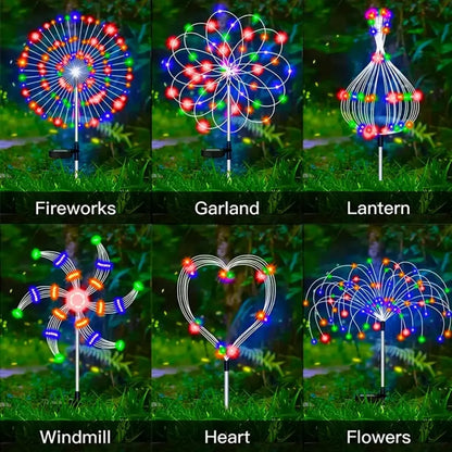 Dazzling Solar Firework Fairy Lights